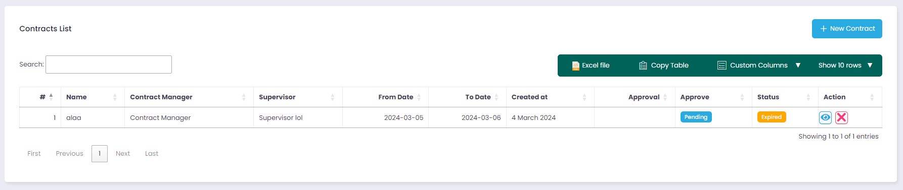 contactor page